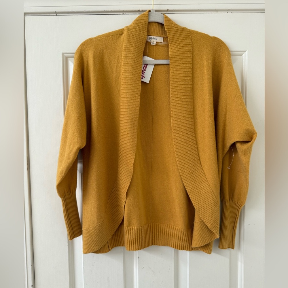 NWT Peyton Primrose Shrug Cardigan Bolero Butterscotch Yellow Size S - Picture 1 of 7